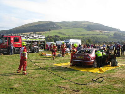 Fire Brigade at Yetholm Show.